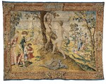 Fables of Ovid: Flaying Of Marsyas tapestry, Designed by Pieter Coecke van Aelst (Netherlandish, Aelst 1502–1550 Brussels), Wool, silk, and gold and silver-metal-wrapped threads, Netherlandish, Brussels
